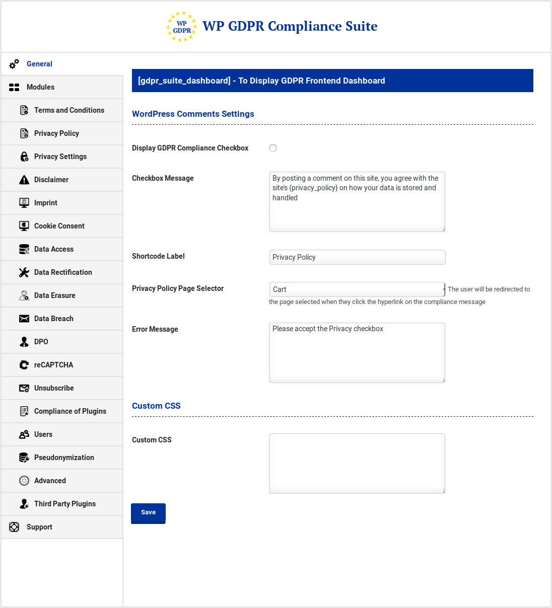 WP GDPR 合规性套件 WordPress 插件源代码