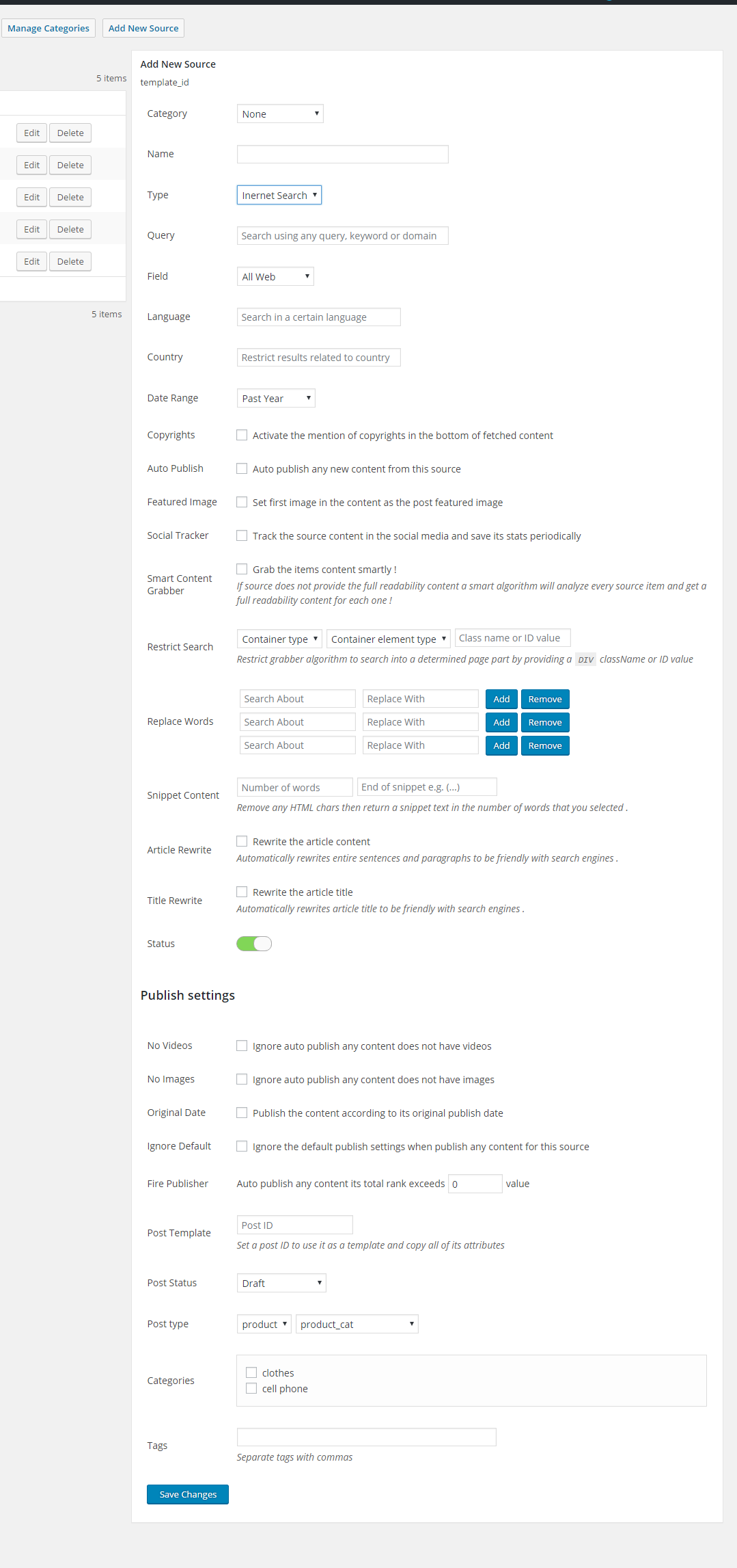 WordPress Publisher 自动驾驶仪源代码