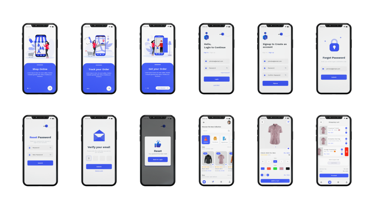 电子商务应用程序 – 完全可定制的 React-Native 模板源代码