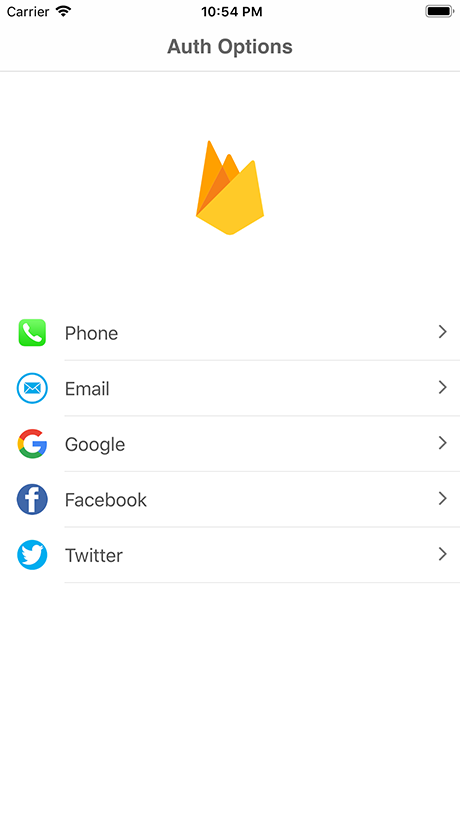 Firebase 身份验证 iOS源代码