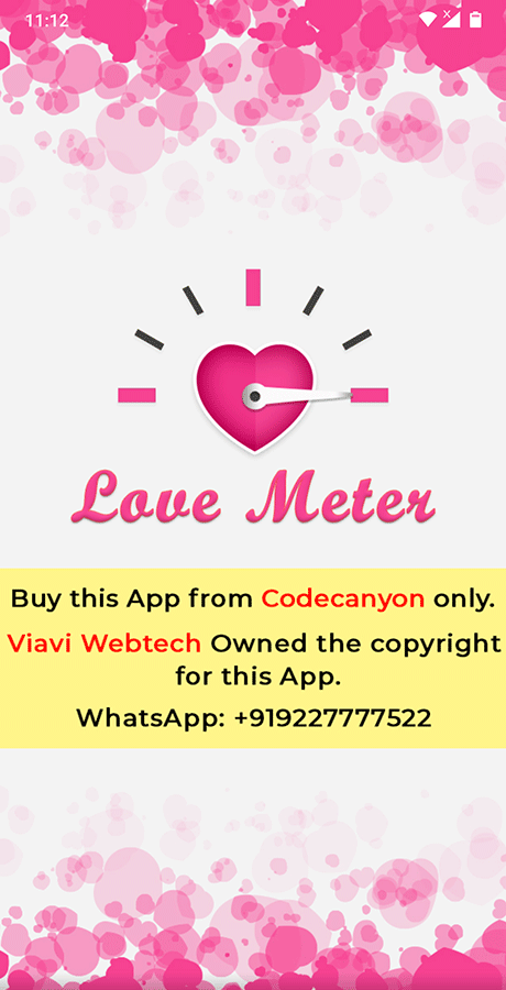 Android Love Meter 应用程序(短信、墙纸、计算器)源代码