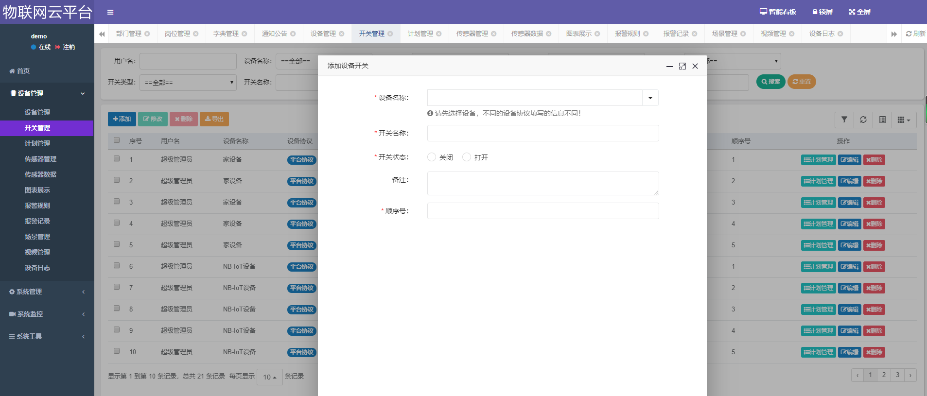 826ff3073fb24f50b3f539a013e2a030noop.image_ 基于springboot框架物联网云平台源码/Modbus/视频 物联网智能看板