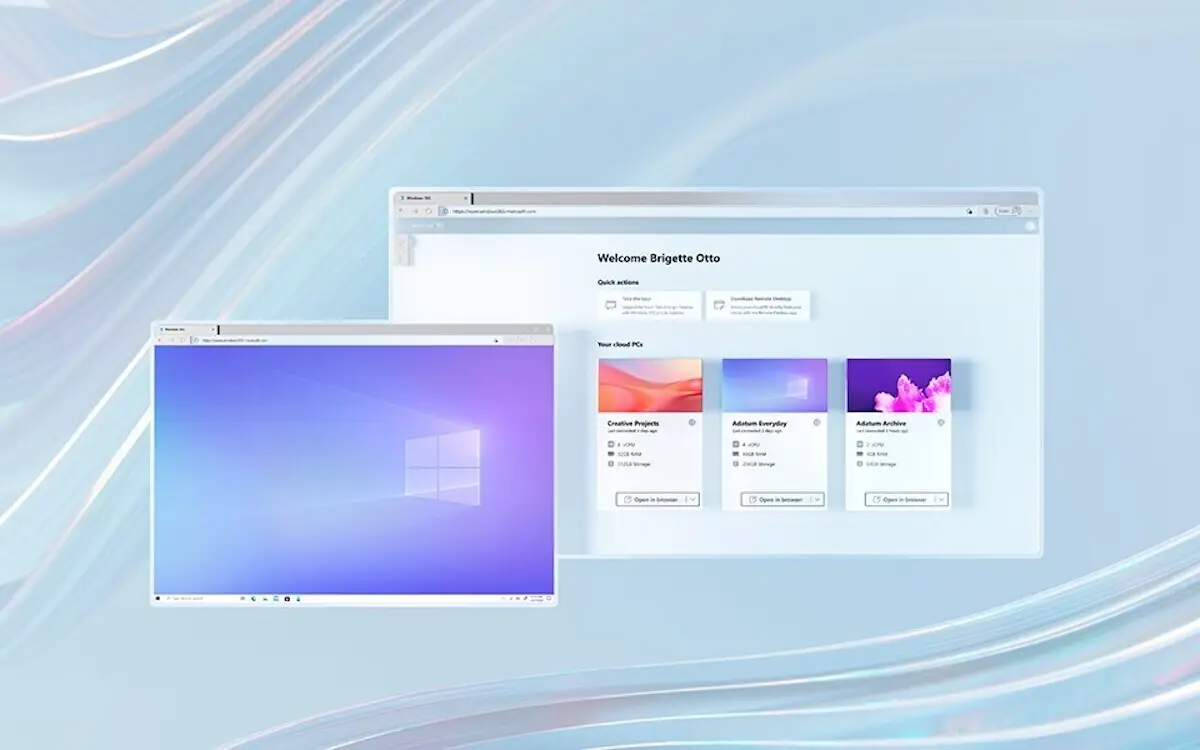 向 Windows 365 云电脑问好源代码