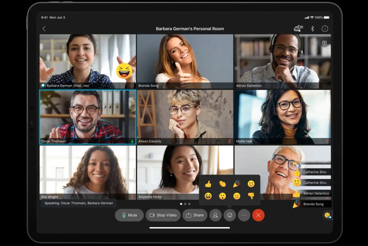 Apple 的 DeskView 和 Continuity Camera 来到 Webex源代码