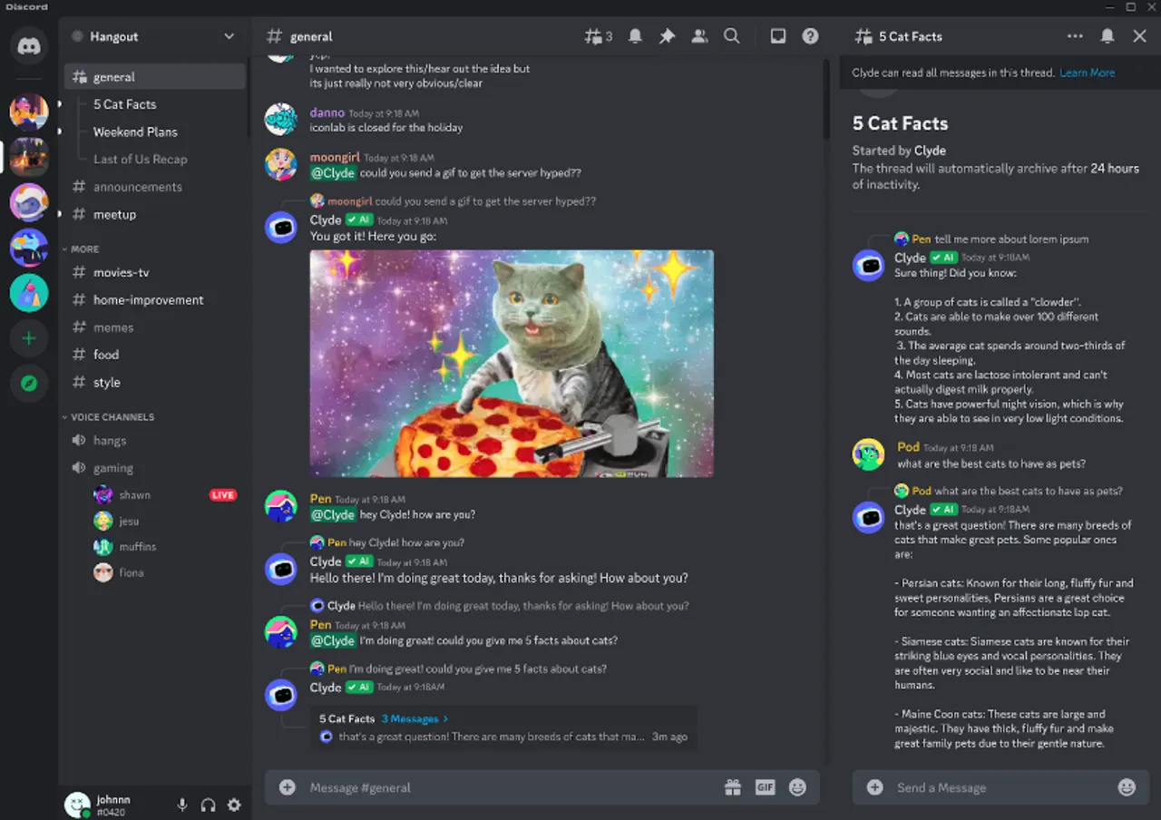 更多 AI 体验即将来到 Discord，包括 ChatGPT