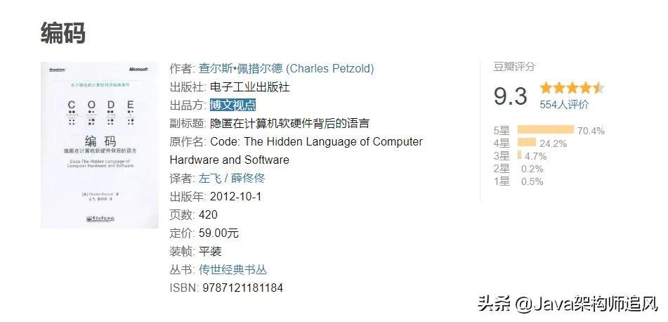 必看!这份程序员必读书单(Java+计网+操作系统+算法)你值得拥有