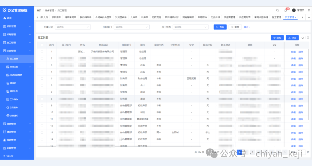 开源:前后端分离且支持二次开发的开箱即用中后台办公管理系统