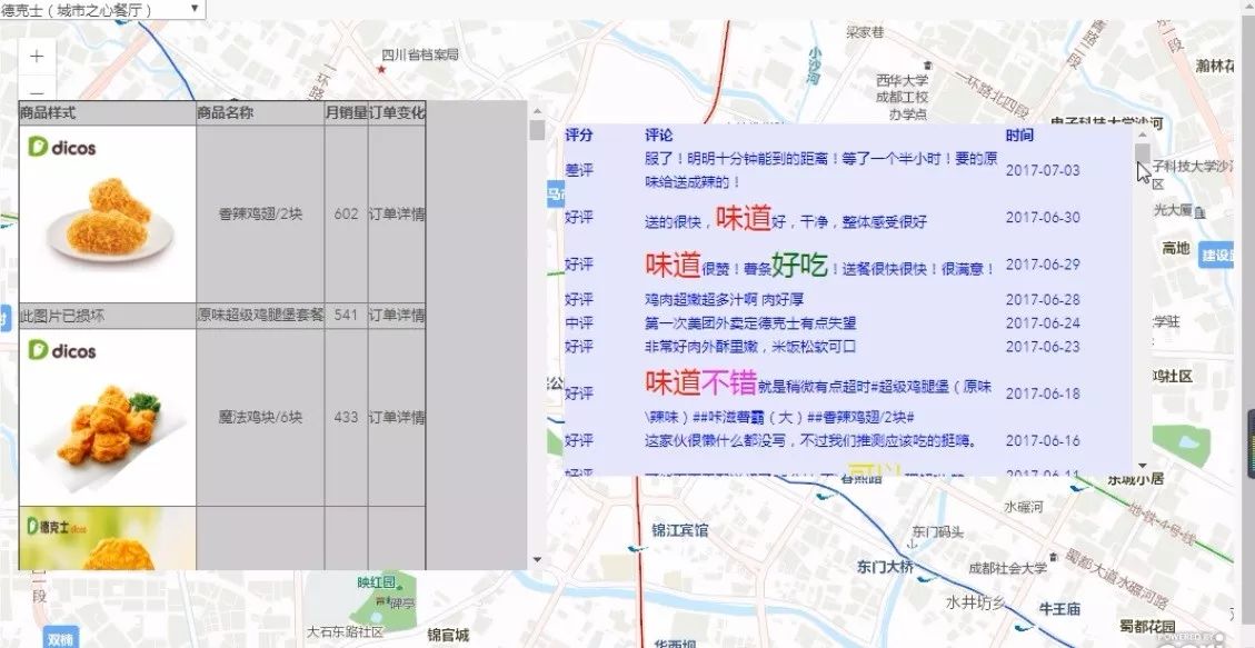2017Esri开发竞赛特等奖作品:成都市外卖订单数据分析系统