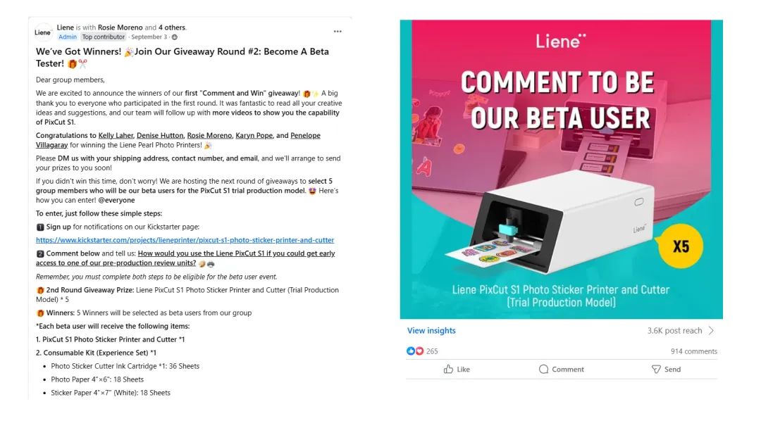 女性受众产品众筹难题?Liene PixCut S1照片贴纸打印机成功筹集90万美金