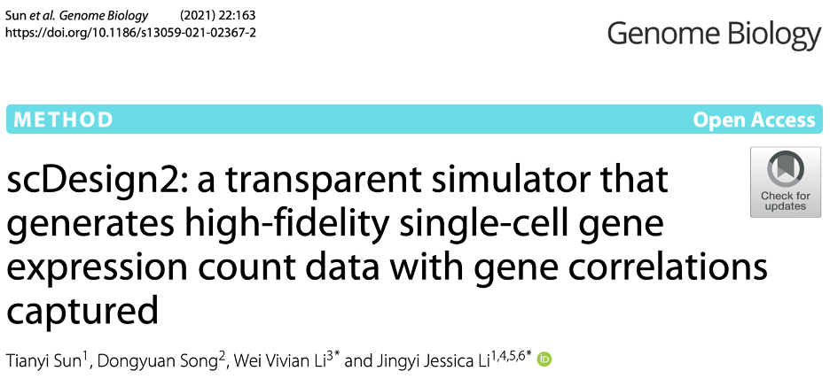 Genome Biology发表李婧翌团队单细胞拟时序分析与数据模拟新工具研究