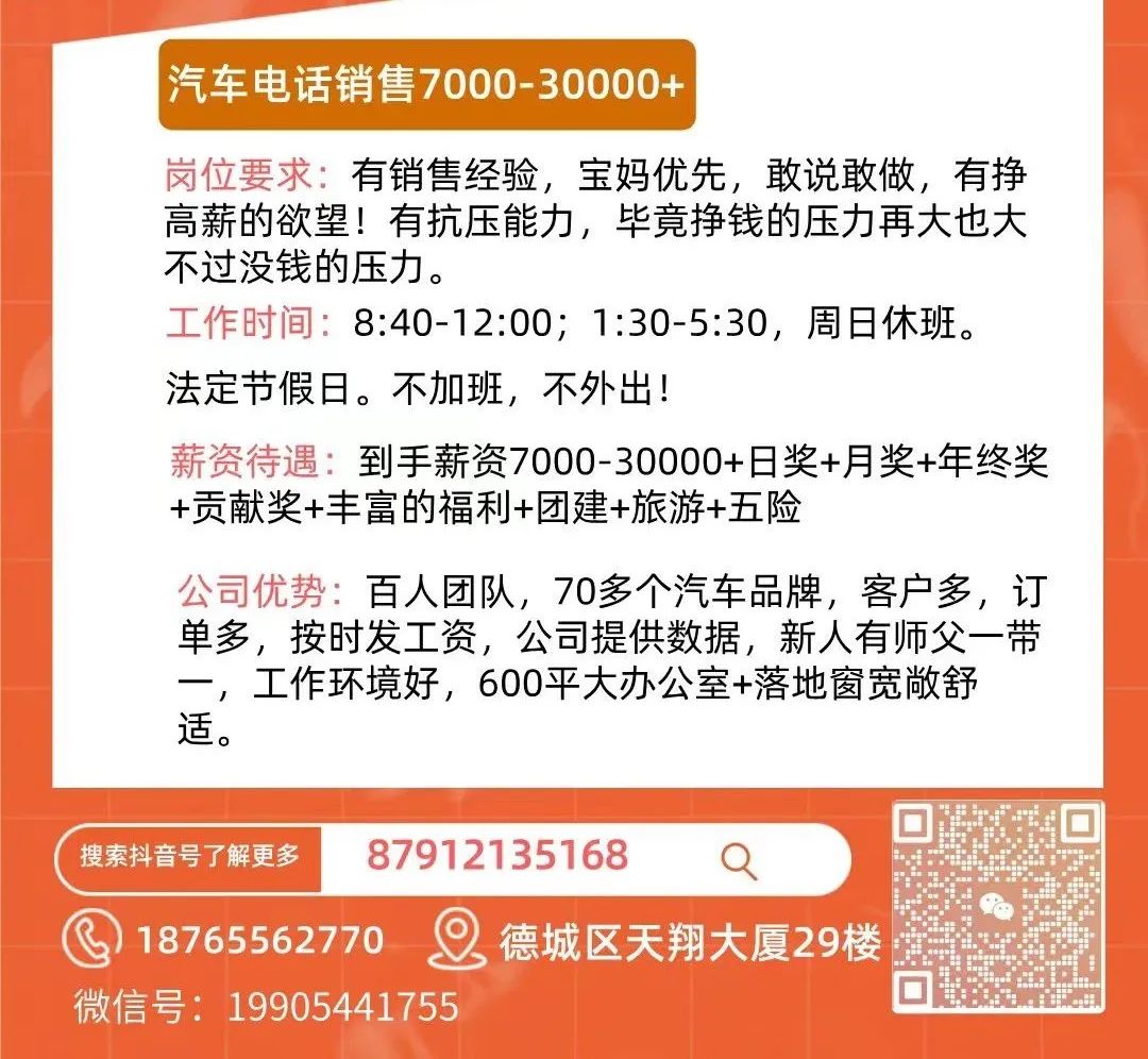 德州最新招聘信息2月17日发布,第一部分岗位详情一览