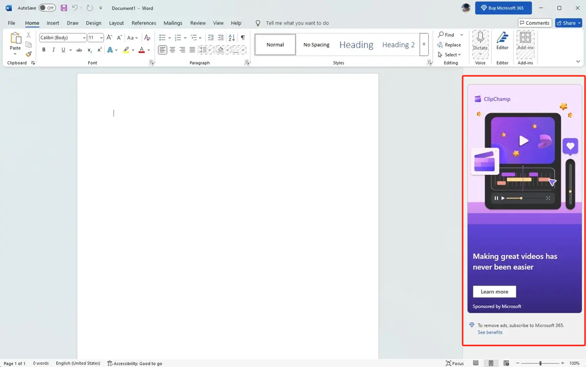 微软推出免费广告版Office,网友质疑:难道欺负外国用户没用过WPS?