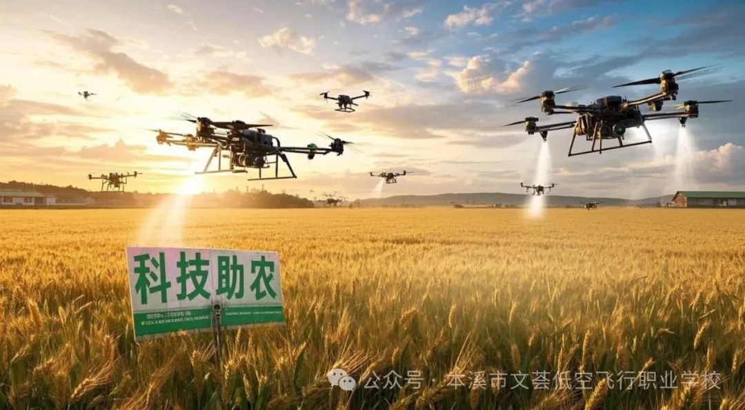 低空经济与智慧农业结合:本溪文荟低空飞行职业学校助力乡村振兴新高度